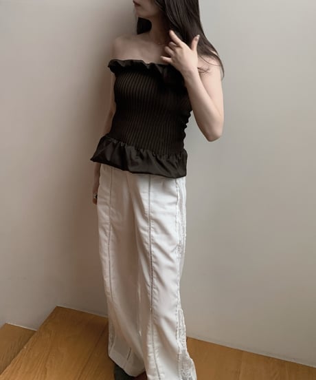 linen lace pants