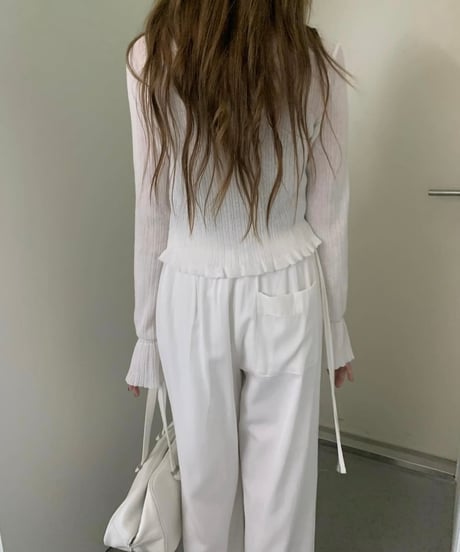 linen ribbed cardigan