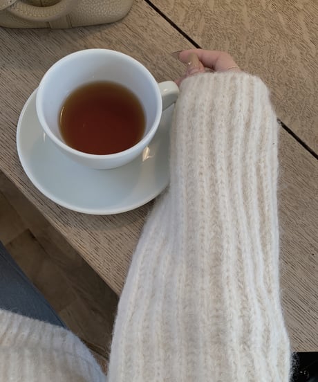 heavy rubbed cardigan
