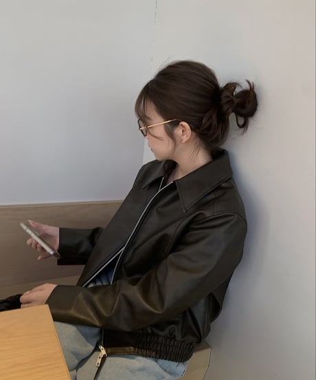 boy leather blouson