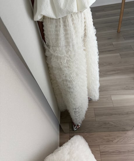 boa mesh tulle skirt