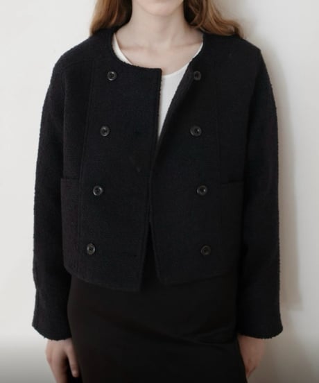 double short tweed jacket