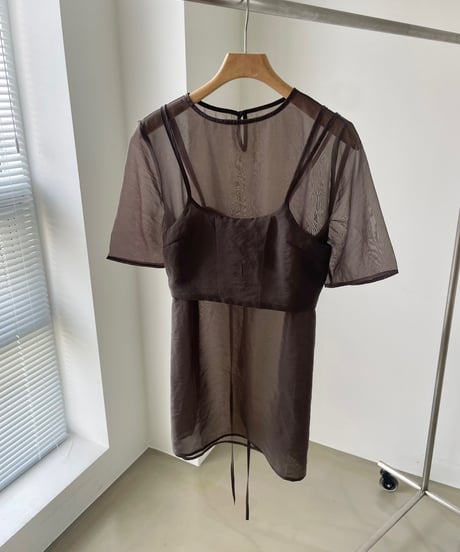 organza bustier blouse