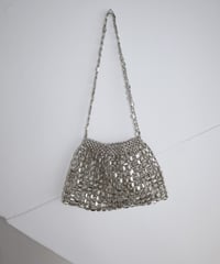 ［即納］silver shoulder bag