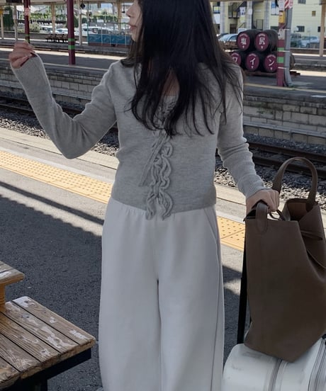 munchie frill cardigan