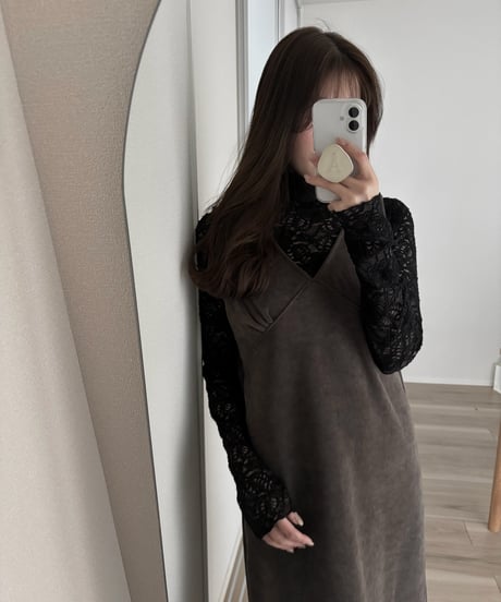 brushed lace top