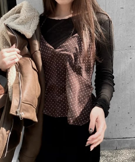 polka dot camisole