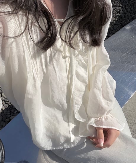 ruffle strap blouse