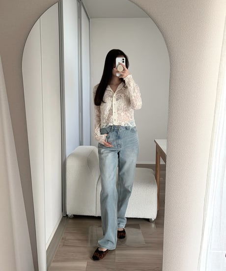 embroidered lace cardigan