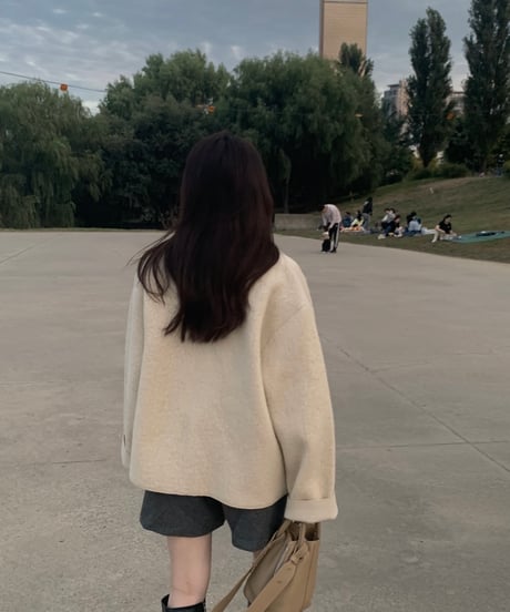 alpaca half coat