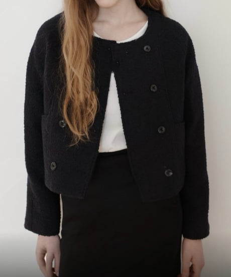 double short tweed jacket
