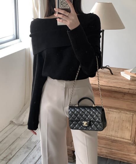 deer offshoulder knit setup