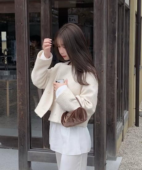 double short tweed jacket