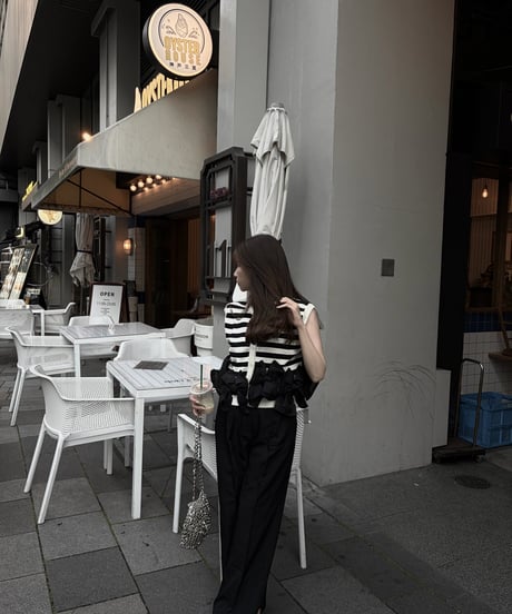 ribbon shirring vest
