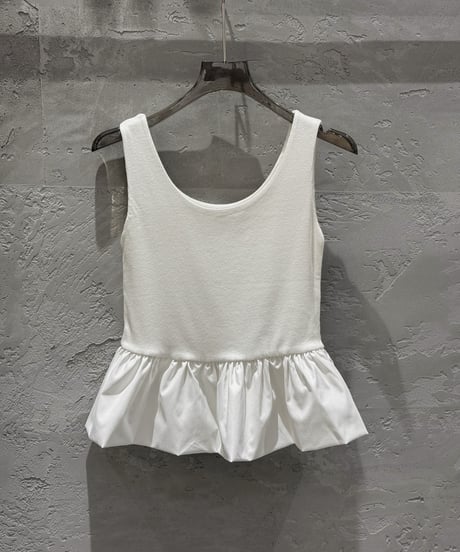 ［即納］milky frill sleeveless