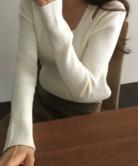 slit slim knit