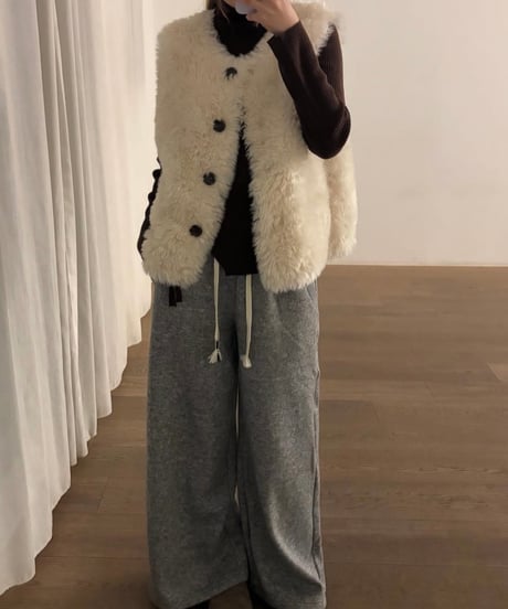 soft boa vest