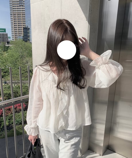 ruffle strap blouse