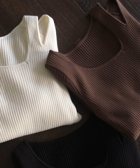slit slim knit