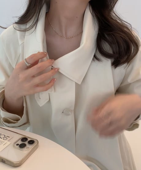 short trench coat［ivory］