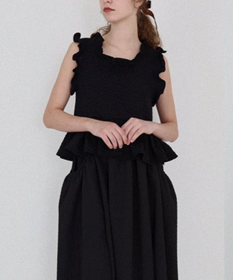 frills sleeveless tops