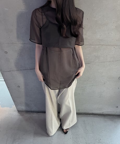 organza bustier blouse