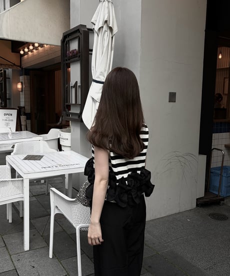 ribbon shirring vest