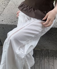 linen lace pants