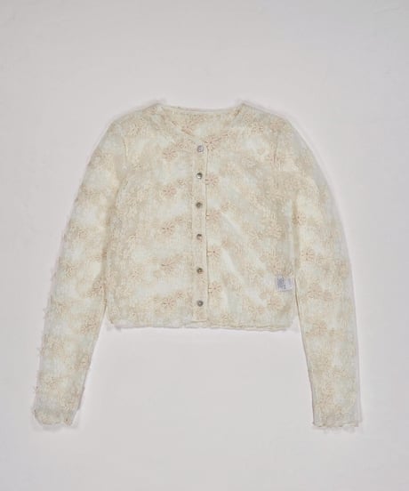embroidered lace cardigan