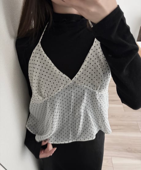 polka dot camisole