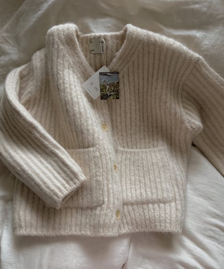 heavy rubbed cardigan