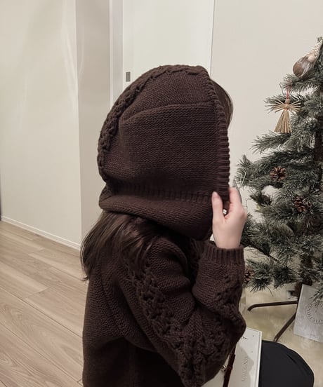 hood knit set