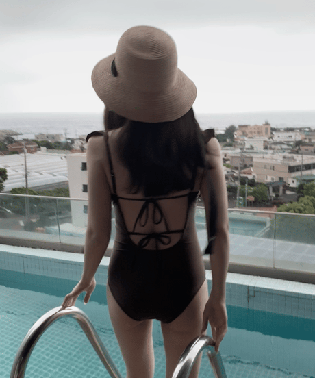 shoulder wing swimwear