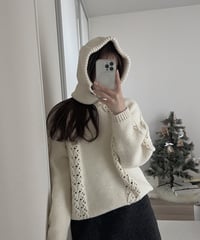 hood knit set