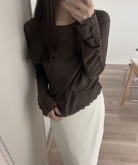 ［即納］wave long sleeve tops