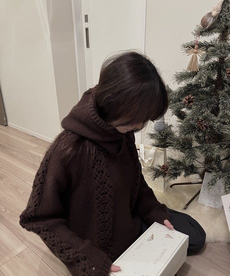 hood knit set