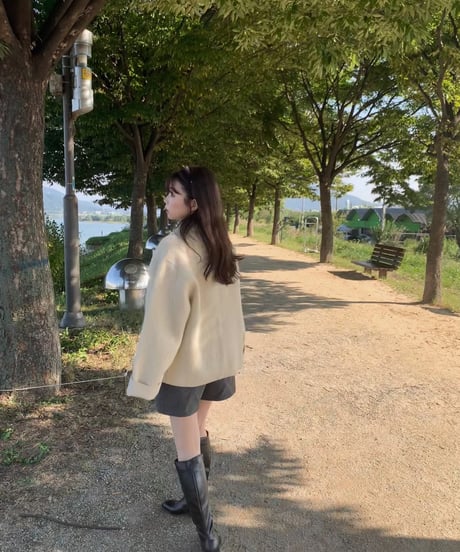 alpaca half coat