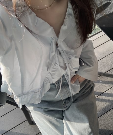 shirred blouse