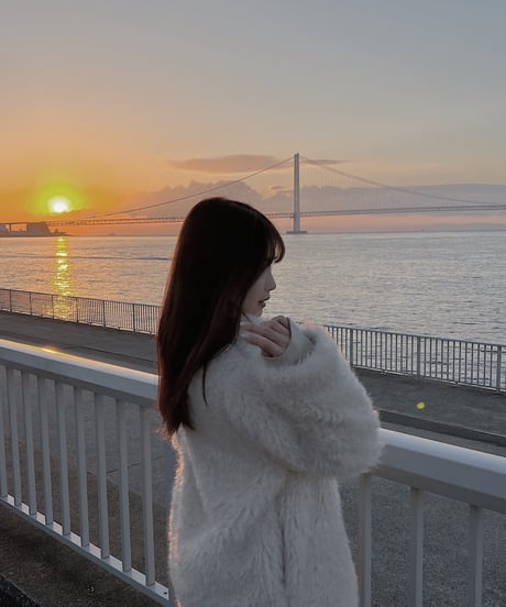 sheep mohair fur coat