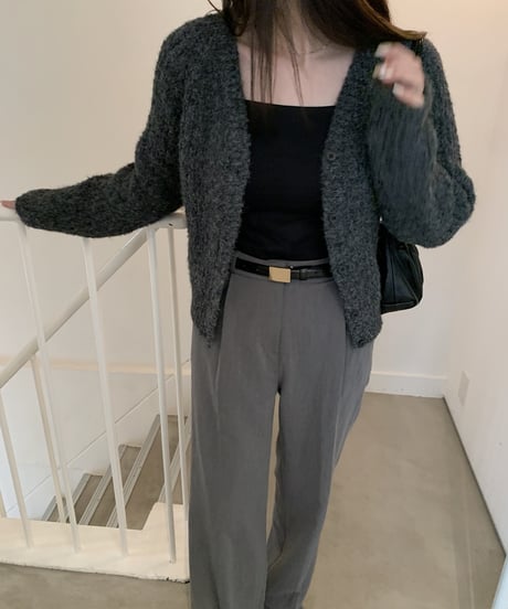 wool v-neck cardigan