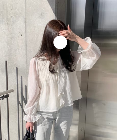 ruffle strap blouse