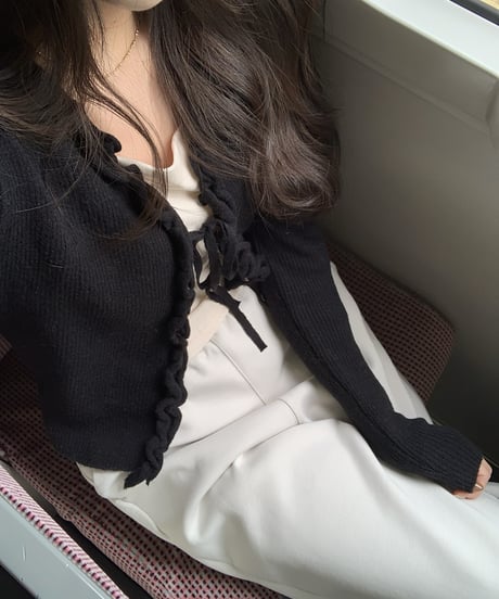 munchie frill cardigan
