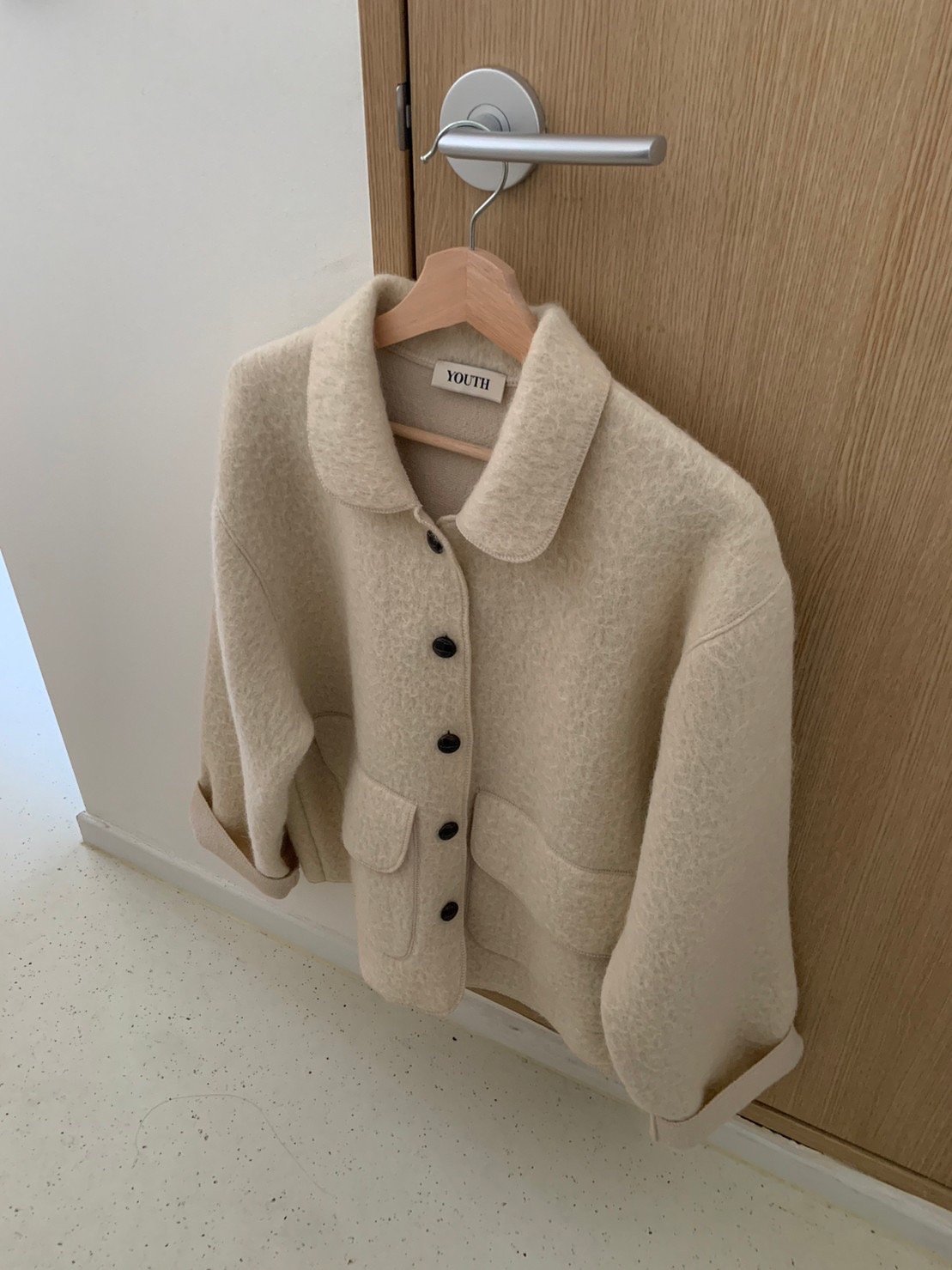 alpaca half coat | mie ajunar