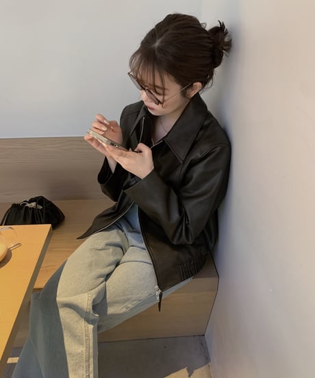 boy leather blouson