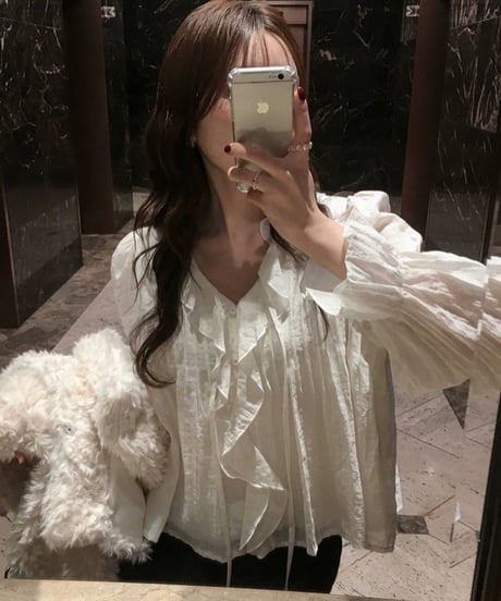 ruffle strap blouse
