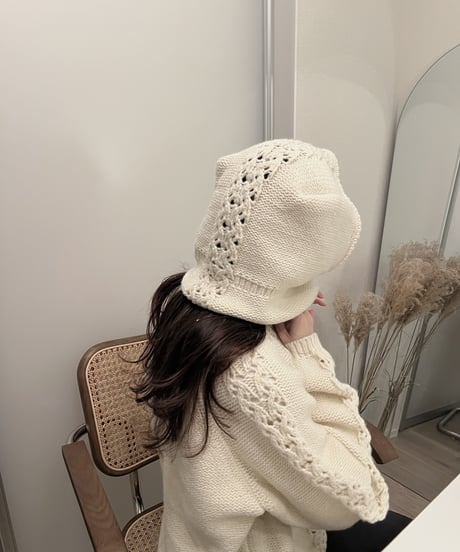 hood knit set
