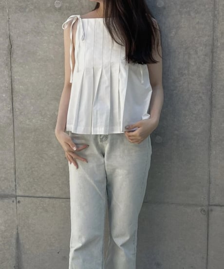 ［即納］pintuck blouse