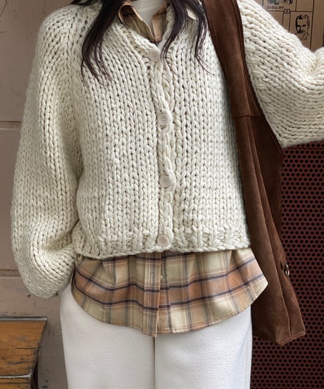 handmade knit cardigan