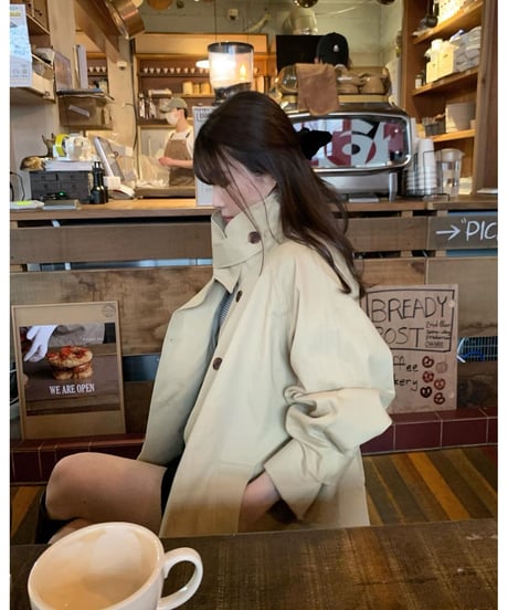 short trench coat［beige］