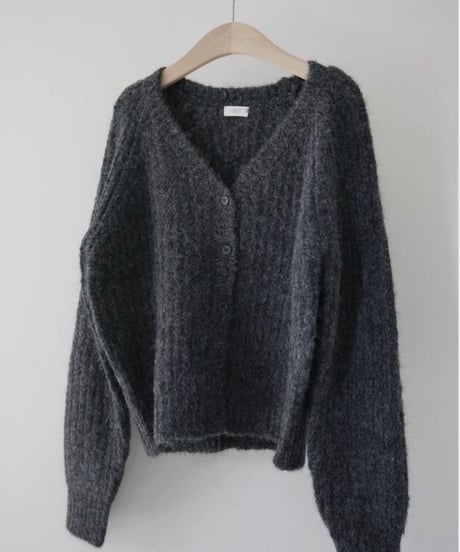 wool v-neck cardigan